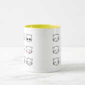 Mug Kawaii Cat Emoji (Centre)