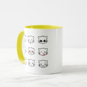 Mug Kawaii Cat Emoji (Devant gauche)