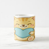 Mug Kawaii Chat Avec Coeur (Centre)