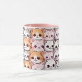 Mug Kawaii Chat félin Kitten visage animal de compagni (Centre)