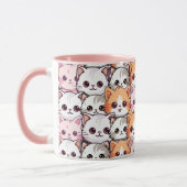 Mug Kawaii Chat félin Kitten visage animal de compagni (Gauche)