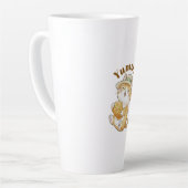 Mug Kawaii Chat Gingembre avec Latte de Poisson Ta (Angle gauche)