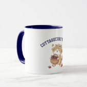 Mug Kawaii Chat Jardinier Baies d'Été (Devant gauche)