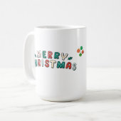 Mug Kawaii Christmas Character |Holiday Art for Anime (Devant gauche)