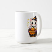 Mug Kawaii Cupcake Sorcière Kitty (Devant droit)