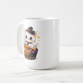 Mug Kawaii Cupcake Sorcière Kitty (Devant gauche)