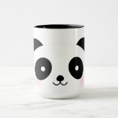 Mug Kawaii Cute Cartographie Panda Bear Nom personnali (Centre)