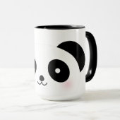 Mug Kawaii Cute Cartographie Panda Bear Nom personnali (Devant droit)