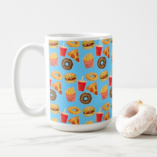 Mug Kawaii Cute Junk Food (Avec donut)