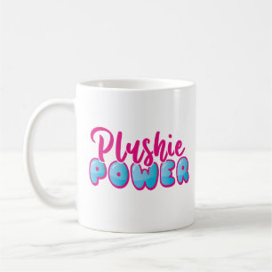 Mug Kawaii Cute rose bleu Plushie puissance