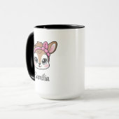 Mug Kawaii Deer personnalisé (Devant gauche)