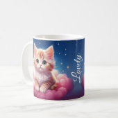 Mug Kawaii Dreamy Chat (Devant gauche)