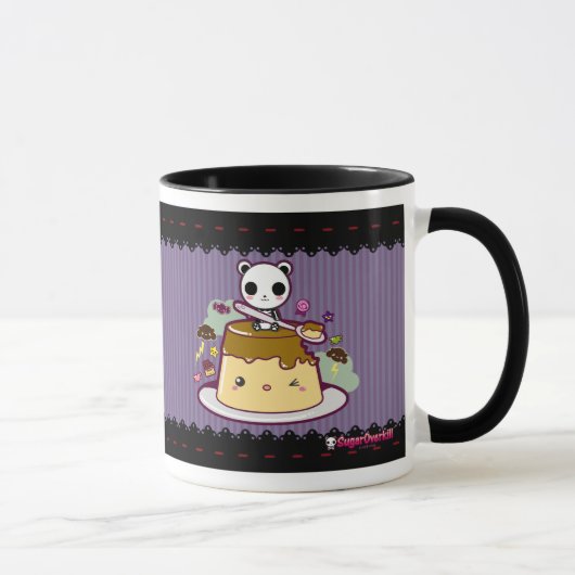 Mug Kawaii Flan attaqué ! (Droite)