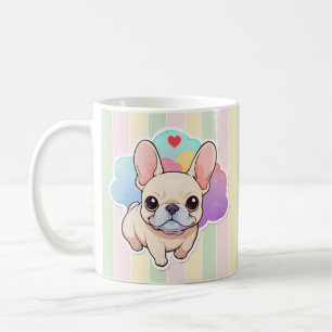 Mug Kawaii French Bulldog Pastel Nuages