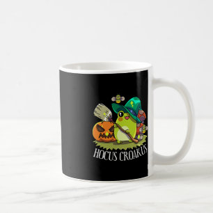 Mug Kawaii Frog Sorcière Casquette Cottagecore Hocus e