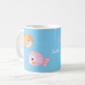 Mug Kawaii Goldfish Cuire drôle Poisson Nom personnali (Devant gauche)