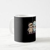 Mug Kawaii Halloween Pals maman et infirmière chat sur (Devant gauche)