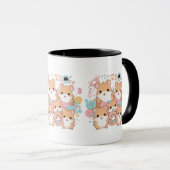 Mug Kawaii Hamster Rings Squad Art (Devant droit)