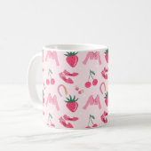 Mug Kawaii Hand-drawn Girly Things Seamless Pattern (Devant gauche)