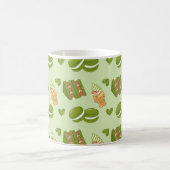 Mug Kawaii Hand-Drawn Matcha Sweets Seamless Pattern (Centre)