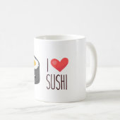 Mug Kawaii I Love Sushi (Devant droit)
