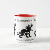 Mug Kawaii - J'aime les DIABLES Tasmaniens - Amoureux (Centre)