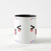 Mug kawaii joli visage sourire muet (Centre)