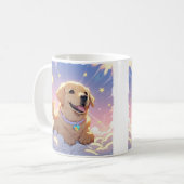 Mug Kawaii Labrador Retriever ciel et étoiles (Devant gauche)