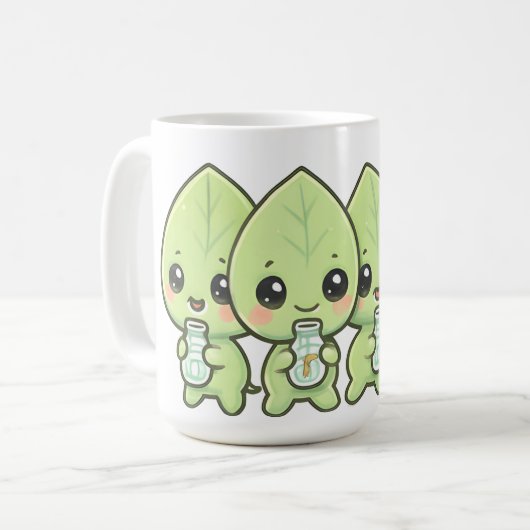 Mug Kawaii Leaf Babies Parade (Devant gauche)