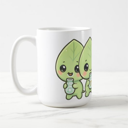 Mug Kawaii Leaf Babies Parade (Gauche)