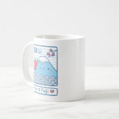 Mug Kawaii Love Mount Fuji Japon Doodle (Devant gauche)