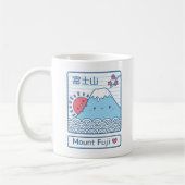Mug Kawaii Love Mount Fuji Japon Doodle (Gauche)