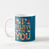 Mug Kawaii mode croire en science maths compte à rebou (Gauche)