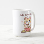Mug Kawaii Neko Ramen Master Cute Cat Food Chef (Devant droit)