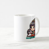 Mug Kawaii Nouvel An chinois Cheval et fille (Devant droit)