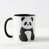Mug Kawaii Panda noir et blanc (Gauche)