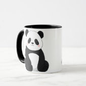 Mug Kawaii Panda noir et blanc (Devant gauche)