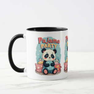 Mug Kawaii Panda Pajama Party Cosy Slepov esthétique