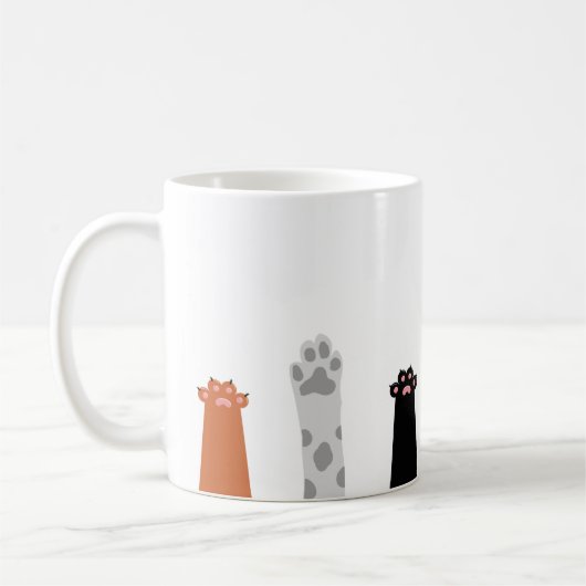 Mug Kawaii Paws élevés (Gauche)