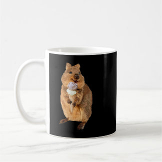 Mug kawaii quokka manger cône de crème glacée