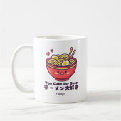 Mug Kawaii Ramen Bowl Red Smiling Anime Japanese (Gauche)