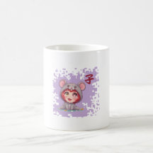 Kawaii Rat du zodiaque japonais - Année du Rat