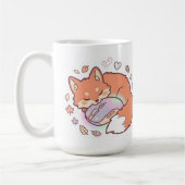Mug Kawaii Renard de jeu endormi (Gauche)