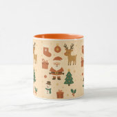 Mug Kawaii Santa & Reindeer – Festive Christmas (Centre)