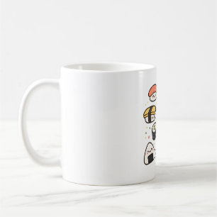 Mug Kawaii Sushi Art de motif alimentaire mignon