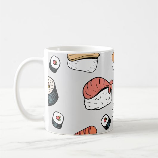 Mug Kawaii Sushi Rolls Motif (Gauche)