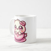 Mug Kawaii Teddy Bear dans une coupe (Devant gauche)