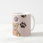 Mug Kawaii Teddy Bear Illustration (Devant droit)