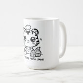 Mug Kawaii Tiger Baker Personnalisé | Cute Cupcake (Devant droit)