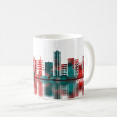 Mug Kawasaki Japon Skyline (Devant droit)